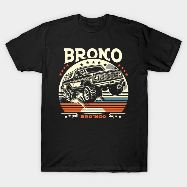 Retro Bronco T-Shirt by Rizstor